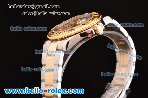 Rolex Yacht-Master 2813 Automatic Movement Two Tone Strap with Gold Dial - Click Image to Close